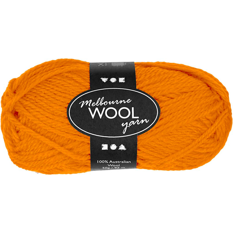 Creativ company hilo de lana melbourne, largo: 92 m, ocre, 50 g 1 ovillo