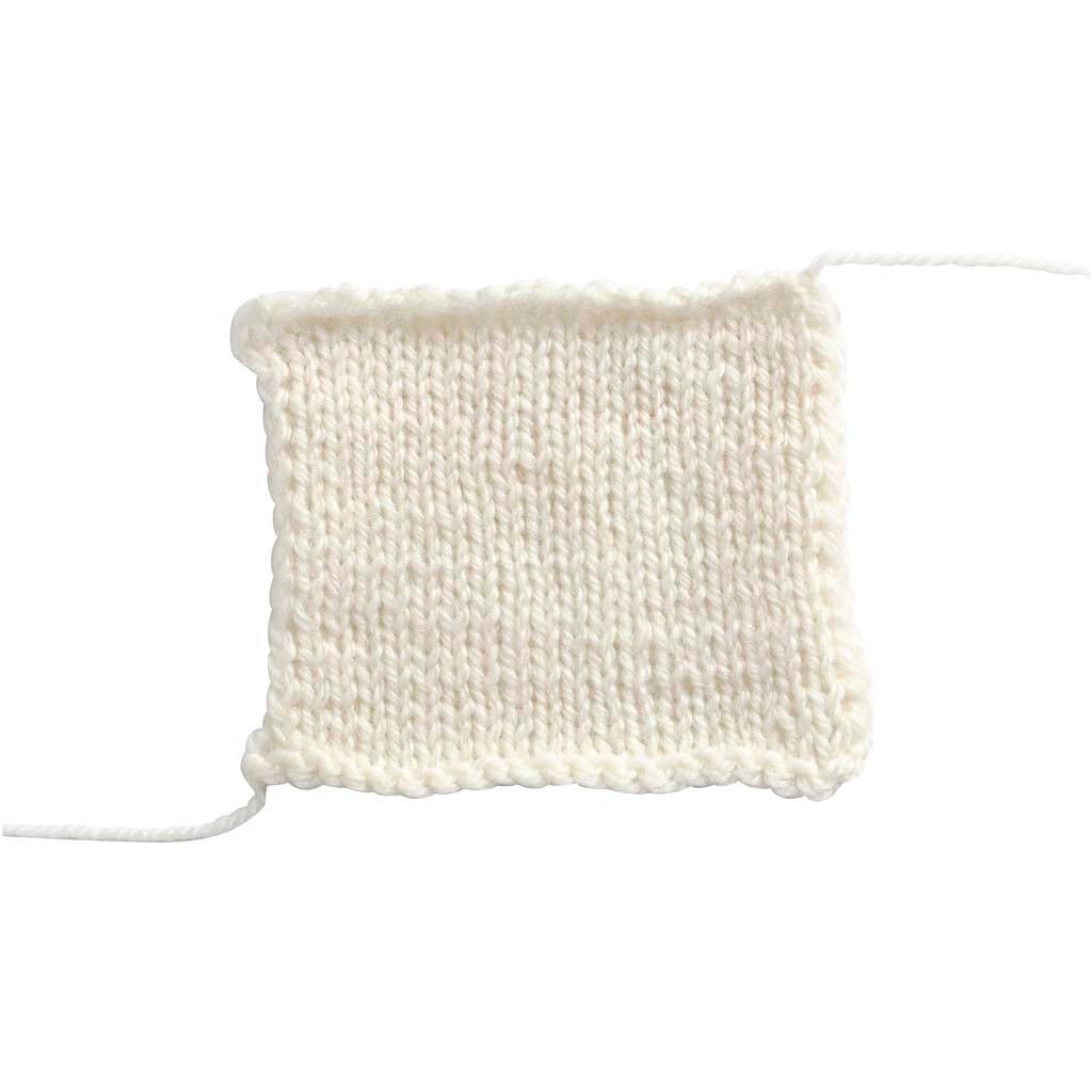 Creativ company melbourne wool yarn, l: 92 m, off-white, 50 gr 1 ball