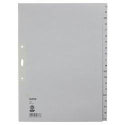 Leitz grigio linguette dalla a alla z 20 linguette a4