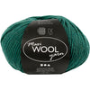 Hilo de lana Creativ company, l: 125 m, verde, 100 gr 1 ovillo