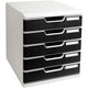 Cassettiere Multiform grigio nero