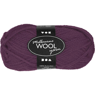 Creativ company hilo de lana melbourne, l: 92 m, violeta, 50 g 1 ovillo