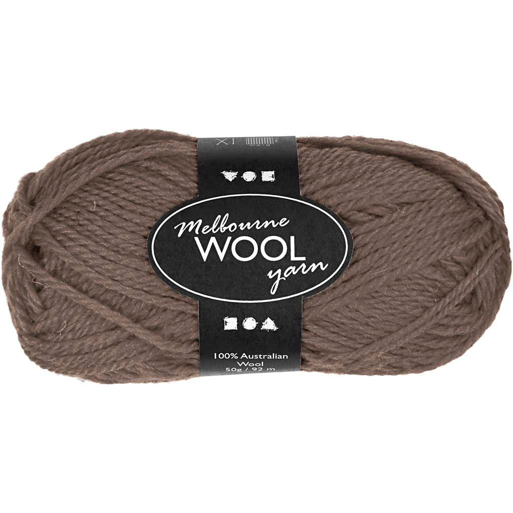 Creative Company Melbourne Yarn Grey Brown, 92m