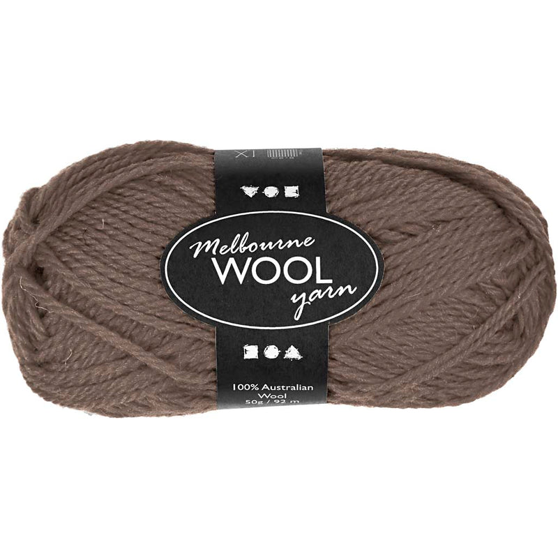Creativ Company Melbourne Yarn Gray Brown, 92m