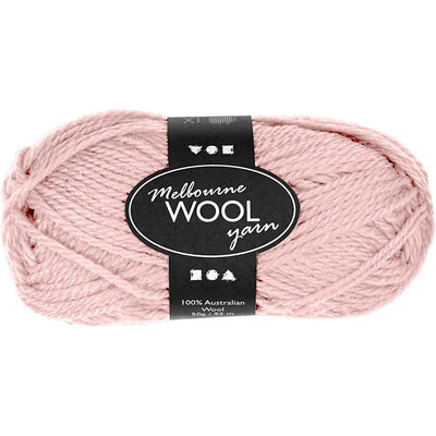 Creativ company hilo de lana melbourne, largo: 92 m, rojo claro, 50 g 1 ovillo