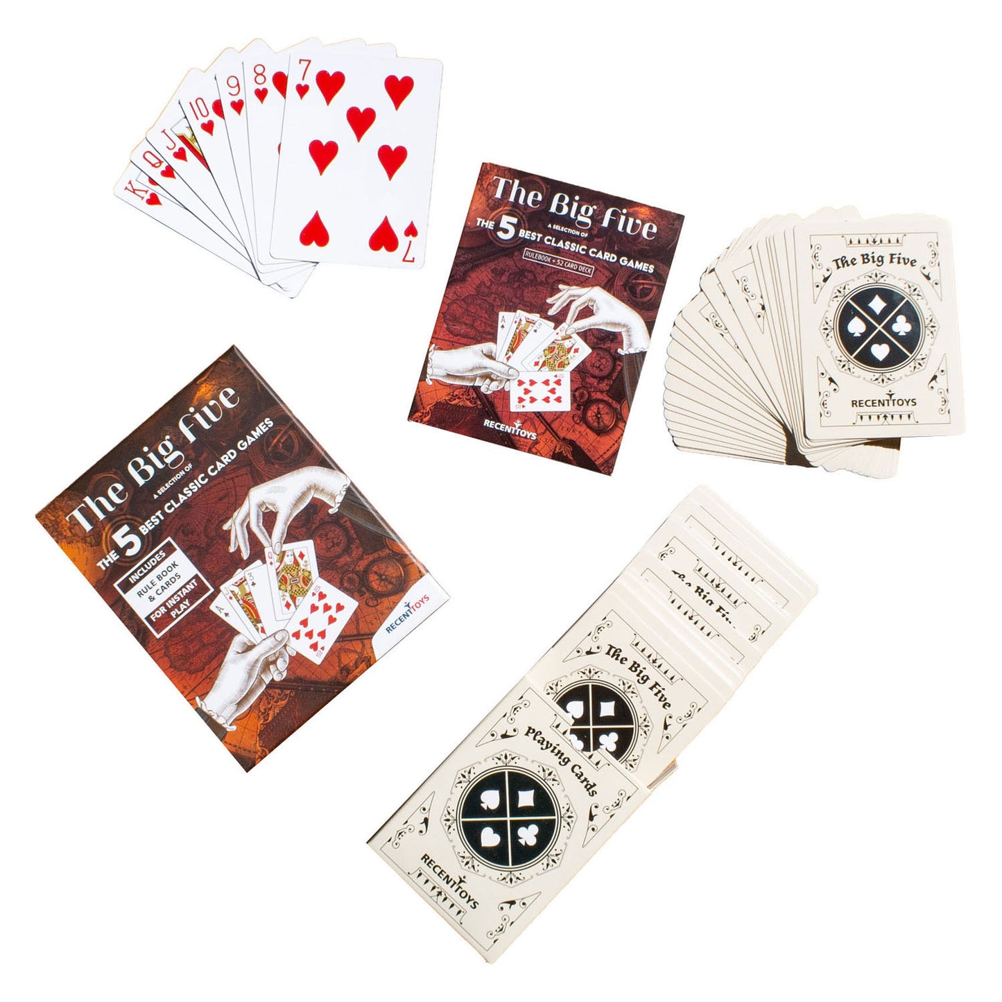 Juguetes recientes el gran juego de cinco cartas.