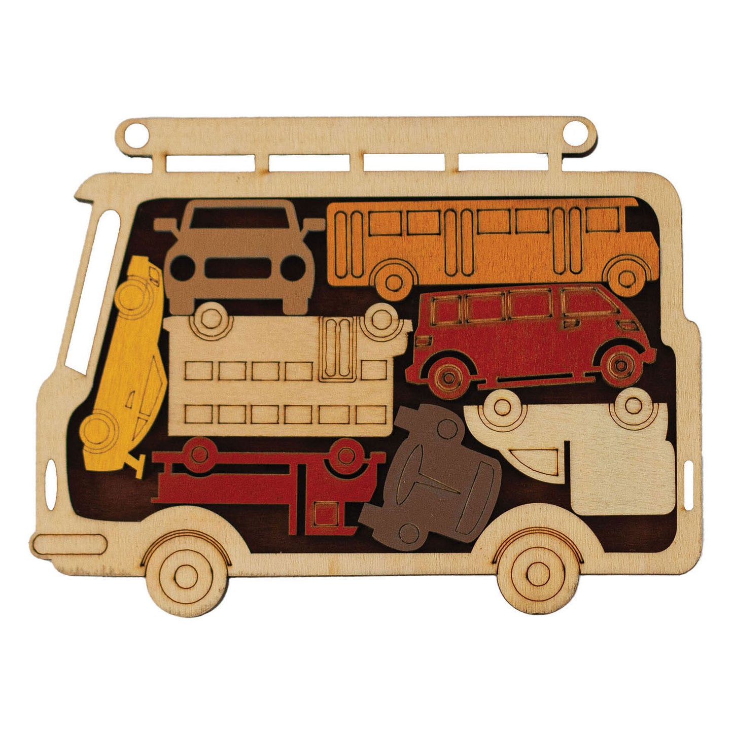 I giocattoli recenti trasportano il puzzle cerebrale del parcheggio