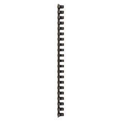 Binding spines gbc plastic a4 16mm black 145 sheets
