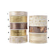 Nastro Decoris oro-crema-marrone