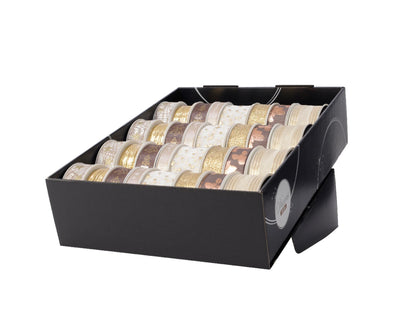 Cinta Decoris dorado-crema-marrón