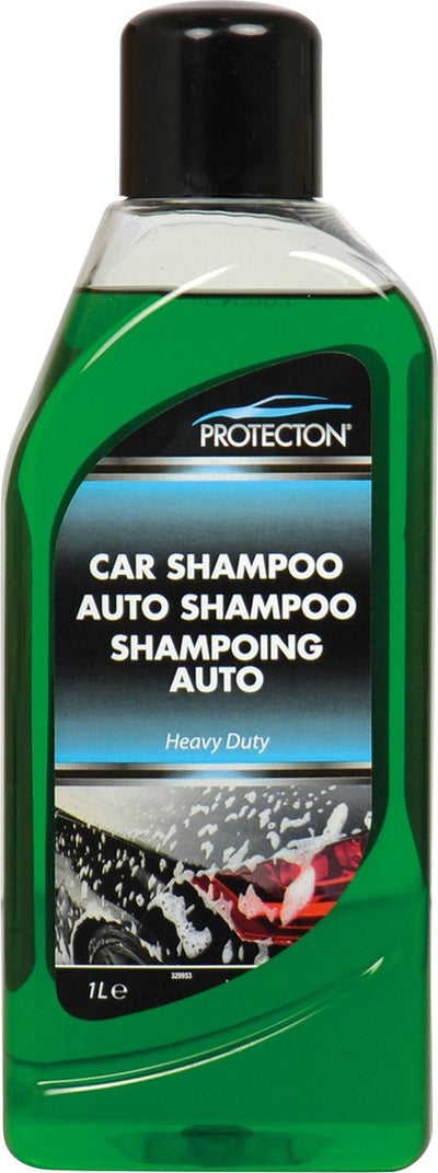 Shampoo protettivo per auto heavy duty - pulisce in modo potente, rapido e sicuro - rimuove sporco, depositi di grasso senza aloni - per tutti i tipi di vernice - ripristina la lucentezza - lascia uno strato protettivo di cera - 1 litro