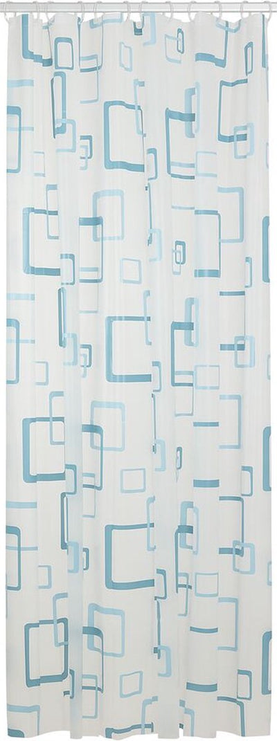 Sealskin retro shower curtain 180x200 cm - peva - blue