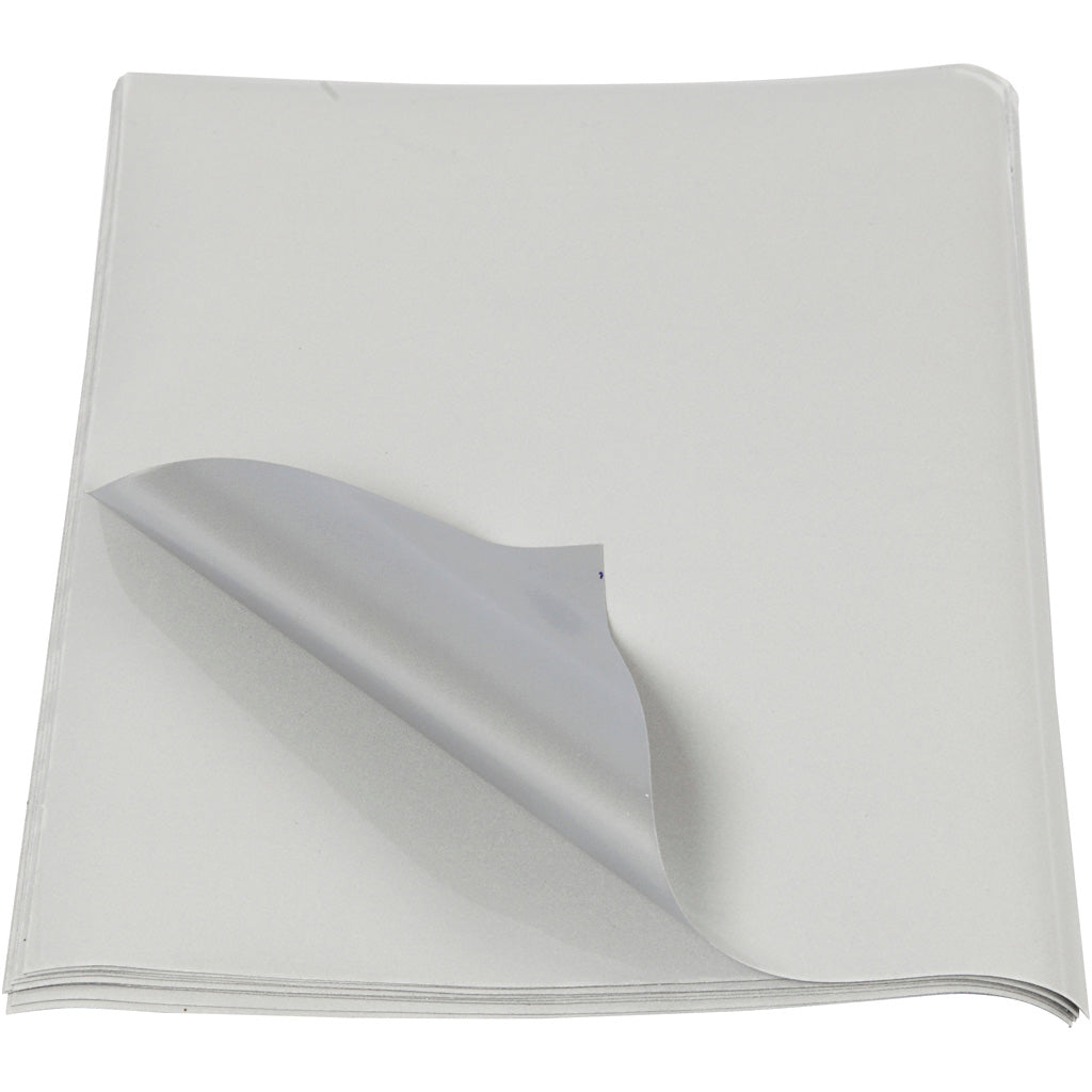 Creativ company iron-on reflector foil, size 17x22 cm, 10 sheets 1 box