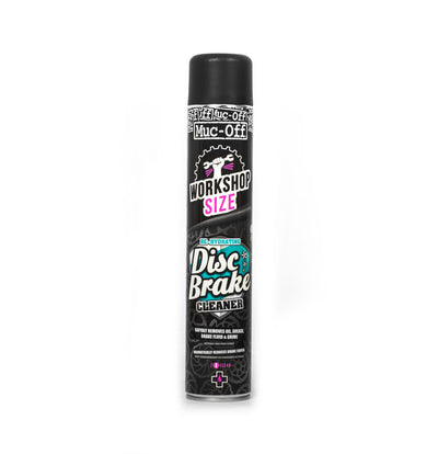 Muc-off muc off limpiador de frenos de disco y rotores aerosol tamaño taller lata 750ml