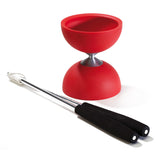 Eureka in gomma diabolo con bastoncini in alluminio rosso - afbeelding 1