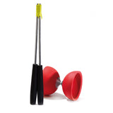 Eureka in gomma diabolo con bastoncini in alluminio rosso - afbeelding 2
