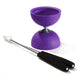 Diabolo Eureka in gomma con bastoncini in alluminio - viola