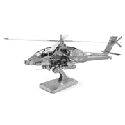 Eureka Metal Earth AH-64 Apache Silver Edition - afbeelding 1