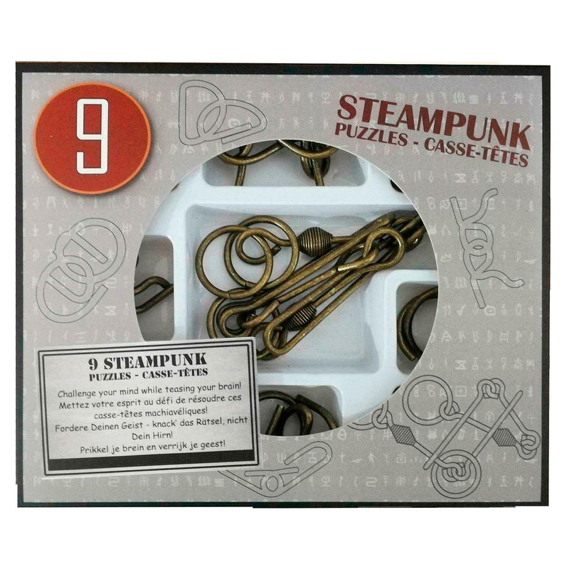 Acertijos cerebrales steampunk gris, 9st.