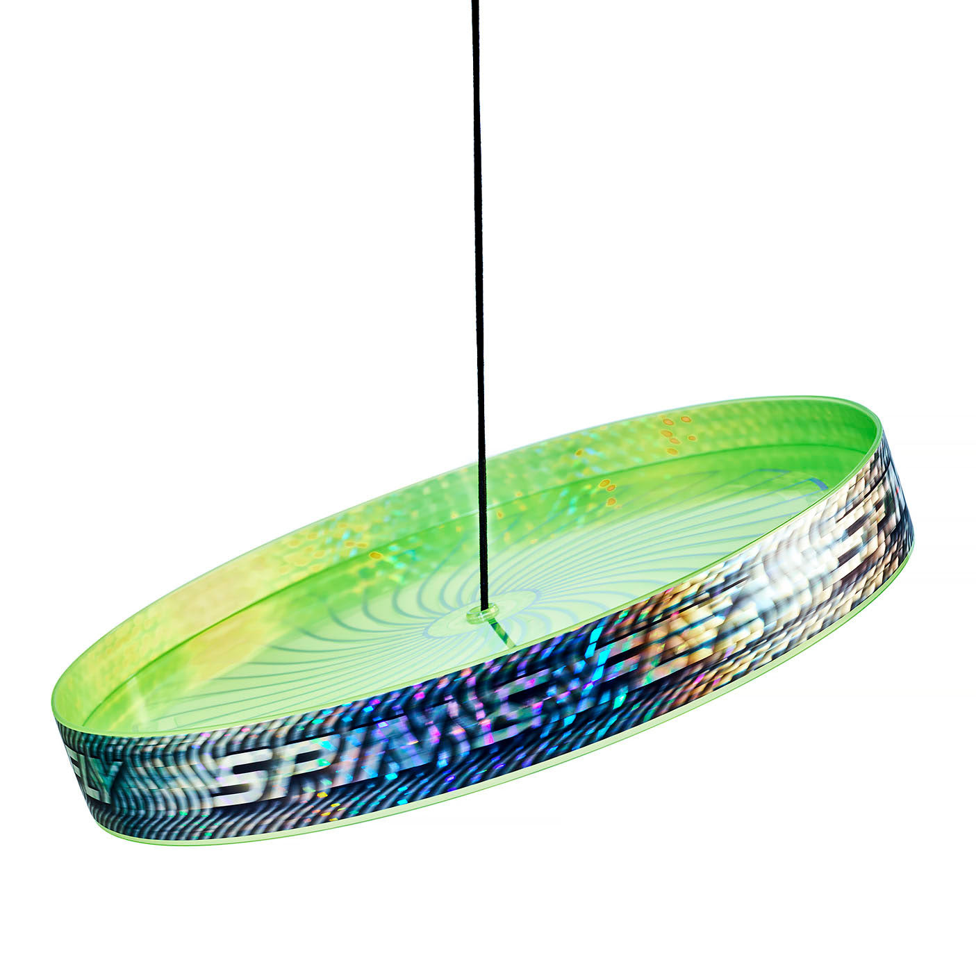 Eureka acrobat spin vola giocoleria frisbee verde