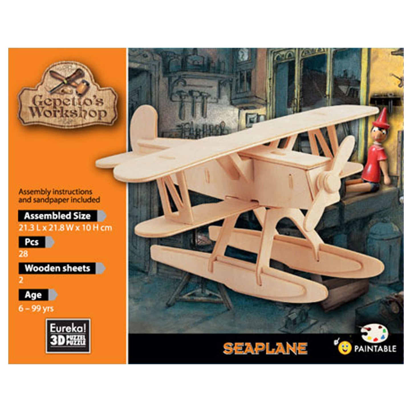Gepetto's Workshop Kit de madera 3D - Segura