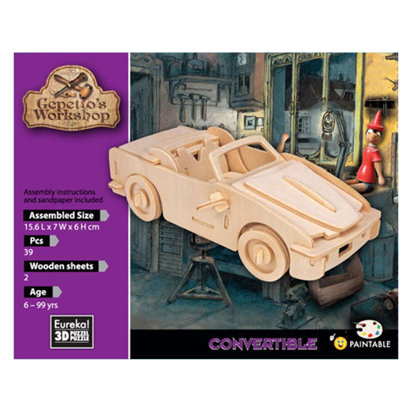 Gepetto's Workshop Wooden Kit 3D - Convertible