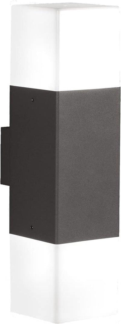 Trio hudson - lámpara de pared - antracita - incl. 2x e14 3,5 w - iluminación arriba y abajo - montaje en pared - no regulable - iluminación exterior - ip44