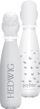 Half moon bay harry potter - hedwig - metalen drinkfles met 3d deksel - wit - 500ml