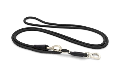 MORO Dog Leash Mani a corda morbida libera Nera riciclata