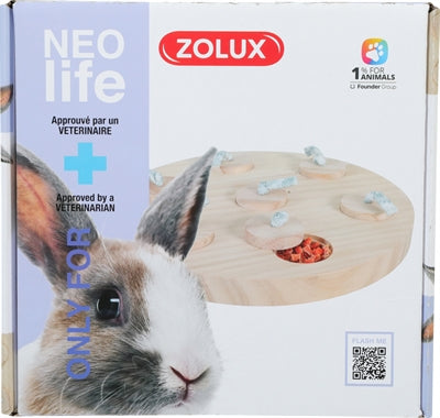 Zolux Neolife Treat bandeja de madera de conejo