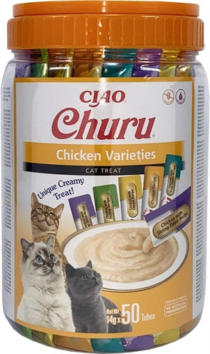 Variedades de pollo multipack de inaba churu