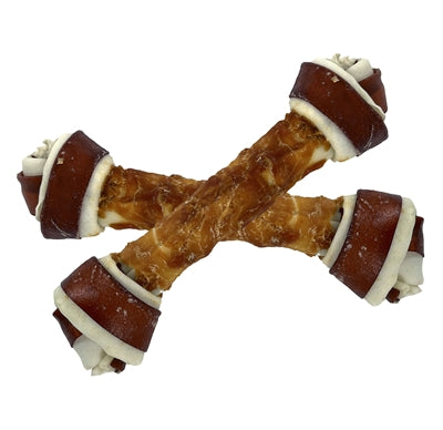 PETSTYLE Living Knoted Bot multicolore con pollo