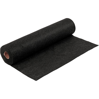 Fieltro Hobby Creativ Company, A: 45 cm, grosor 1,5-2 mm, jaspeado, 180-200 gr, negro, 5 m, 1 rollo