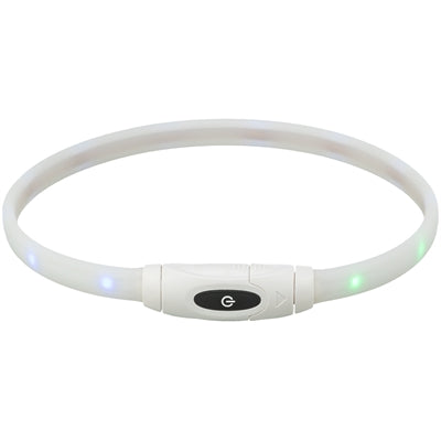 Trixie Luminous Collar Cane USB Silicone ricaricabile multi -colorato