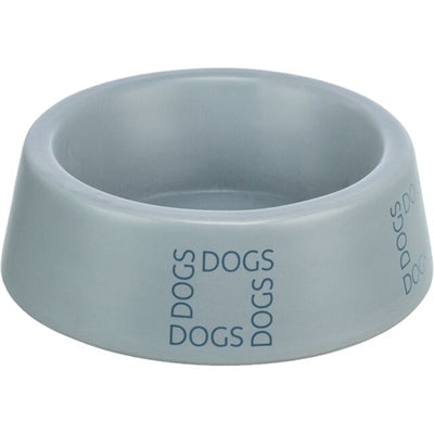 Trixie ciotola per cibo per cani beverino in ceramica grigio blu