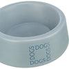 Trixie ciotola per cibo per cani beverino in ceramica grigio blu