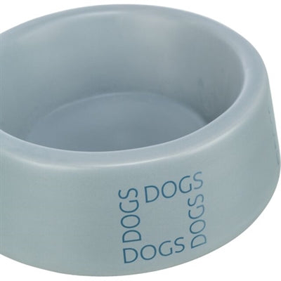 Trixie ciotola per cibo per cani beverino in ceramica grigio blu