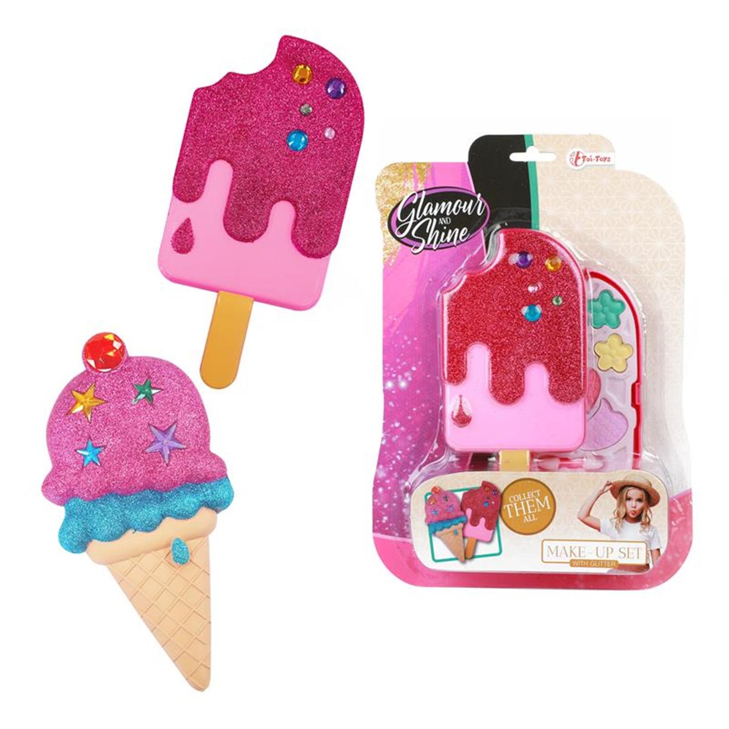 Toi-Toys Glamour Shine Make-Up Glitter Ice Cream Set