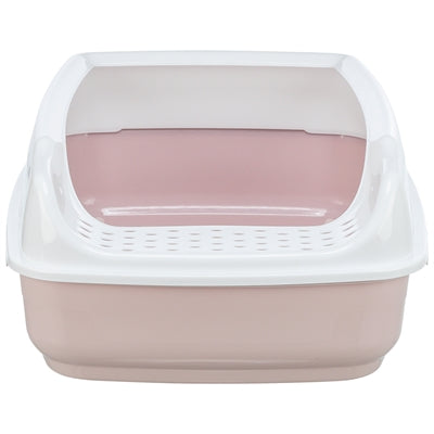 Trixie Cat Box Delio con borde de color rosa claro impreso