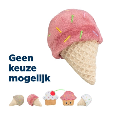 Trixie Ice Cream o Cupcake Plush con catnip Assorti