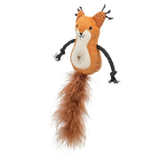 Trixie eekhoorn pluche met veerstaart met catnip - afbeelding 2