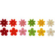 Creativ company fiori in feltro con strass, d 30 mm, spessore 2,5 mm, 12 pezzi 1 scatola