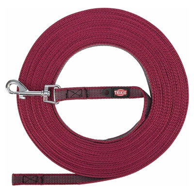 Trixie Dog Leash Línea de remolque con goma contra la sangría roja