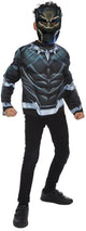 Costume Marvel da bambino con top e maschera da pantera nera