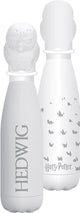 Half moon bay harry potter - hedwig - metal drinking bottle with 3D lid - white - 500ml