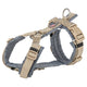 Trixie Dog Harness Premium Draw Sand Taupe Graphite Gray