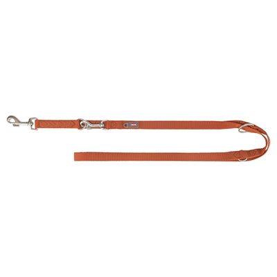 Trixie dog leash premium adjustable rust brown