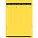 Etichette dorso raccoglitore leitz giallo 125 pezzi di carta