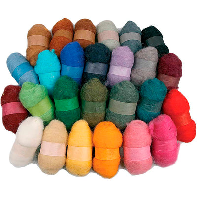 Creativ empresa lana cardada varios colores 26x25 gr 1 caja