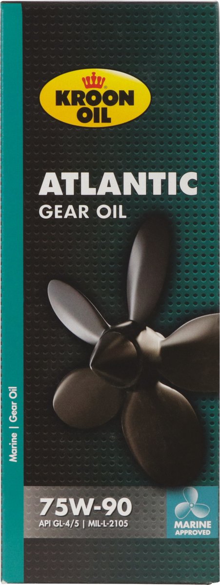 Olio per ingranaggi Kroon-oil Atlantic - olio per trasmissioni sintetico 75w-90 - 500 ml - blu